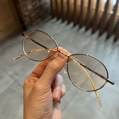 Kính thời trang Mắt bầu kim loại form nhỏ mini