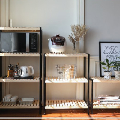 KỆ ĐỂ LÒ VI SÓNG 3 TẦNG HÀN QUỐC - OVEN RACK 3F