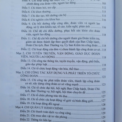 Sách Luật Công Ðoàn 2024 – Những Quy Định Mới Về Tiêu Chuẩn, Chế Độ Chi Tiêu Và Quản Lý Tài Chính, Tài Sản Trong Công Đoàn - V2553T
