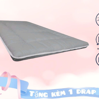 Đệm Trải Sàn, Nệm, Topper Hàng Xuất Nhật Đủ Size Tặng Kèm Drap Nệm 