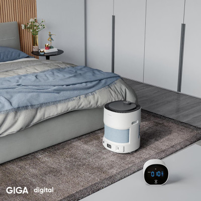 Robot Lọc Không Khí Ecovacs Airbot Andy Pro Kết Nối App Diệt Khuẩn UV - Hàng Chính Hãng
