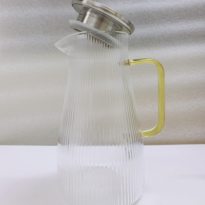 BÌNH NƯỚC THỦY TINH CHỊU NHIỆT CRYSTAN LÊN TỚI 400 ĐỘ C  TAY VÀNG  - ANTH402