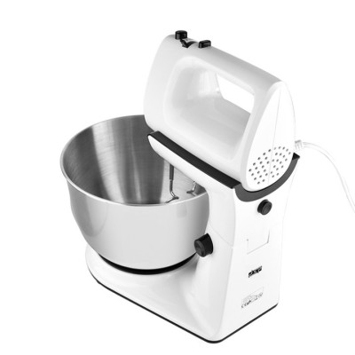Máy trộn bột, đánh trứng cao cấp nhãn hiệu DSP KM3015 dung tích chứa 4 Lít, công suất 300W (2 đầu tạo kem và nhào bột riêng biệt) - Hàng Nhập Khẩu