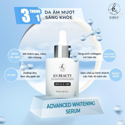 [Mẫu cũ] Bộ 2 sản phẩm Trắng Da Ngừa Nám KN Beauty: Kem dưỡng 10g + Serum 30ml