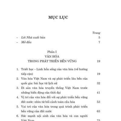 Trụ cột văn hóa một góc nhìn - bản in 2024