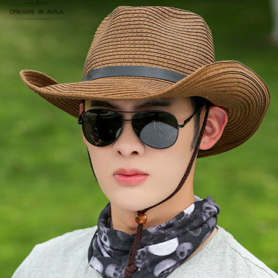 Nón cao bồi nam Mũ cao bồi nữ đi biển rộng vành chống nắng UV  thoáng mát gấp gọn Panama thời trang Korea dona22032001