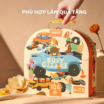 Đồ Chơi Ghép Hình Cho Bé Mideer Vali Gara Chủ Đề Ô Tô, Đồ Chơi Phát Triển Trí Tuệ Cho Trẻ Em Từ 2,3,4,5,6,7 Tuổi