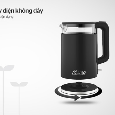 Ấm Siêu Tốc Thủy Tinh Sunhouse SHD1330 (1.7 Lít) - Hàng Chính Hãng