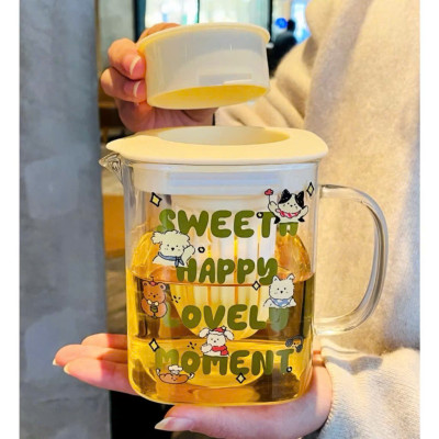 Bộ Bình Thuỷ Tinh Kèm 2 Cốc Uống Nước Cao Cấp - Thiết Kế Sang Trọng, An Toàn Cho Sức Khỏe - HÀNG CHÍNH HÃNG MINIIN