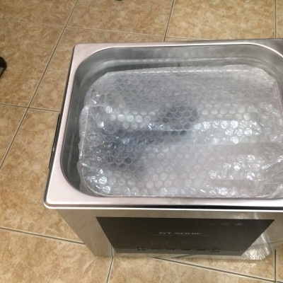 Máy rửa dùng sóng siêu âm hiệu GT sonic dung tích 9 lít, công suất 200W, tần số 40KHZ, dùng làm sạch bề mặt vật liệu -Hàng chính Hãng