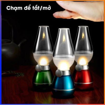 Đèn Dầu Cảm Ứng Điện Tử LED Thông Minh - Thổi Bật Tắt, Tiết Kiệm Điện