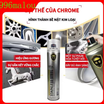 CHAI SƠN XỊT MẠ MÀU INOX XỊT TRANG TRÍ CHỊU NHIỆT CAO CẤP