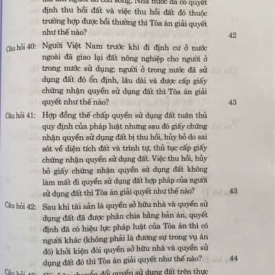 100 câu hỏi giải quyết tranh chấp về đất đai tại Toà án