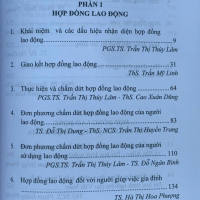 Hợp đồng trong lĩnh vực lao động
