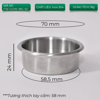 Feepie filter giỏ lọc GOW lốc xoáy inox 304