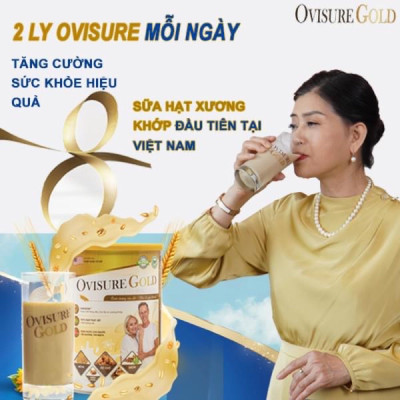 Sữa hạt xương khớp Ovisure Gold lon 650g chính hãng, giúp xương chắc khoẻ, dẻo dai