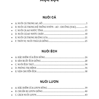 Hướng Dẫn Nuôi Cá, Ếch, Lươn (Tái bản 2025)