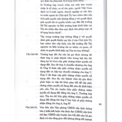 100 câu hỏi giải quyết tranh chấp về đất đai tại Tòa án