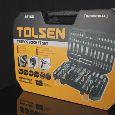 BỘ DỤNG CỤ MỞ BULONG 175 MÓN TOLSEN 15146 - HÀNG CHÍNH HÃNG