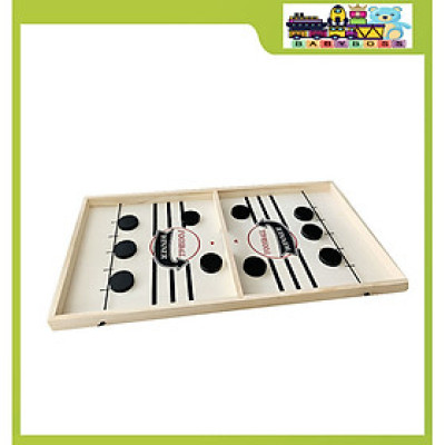 Đồ Chơi Gỗ, Bộ Cờ Búng Foosball Winner, Sling Puck Đồ Chơi Vận Động Cho Bé BABYBOSS - Tặng Kèm 1 Tranh Ghép Bằng Gỗ