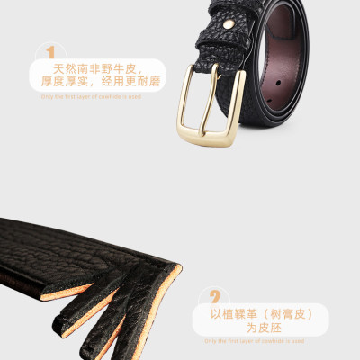 Thắt lưng nam DA BÒ THẬT - BEE GEE N8010