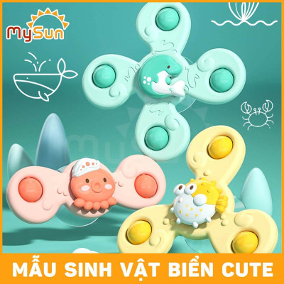 Con quay Spinner đồ chơi xoay vô cực 2 3 cánh giảm xả stress hình cá đại dương bằng nhựa giá rẻ MySun