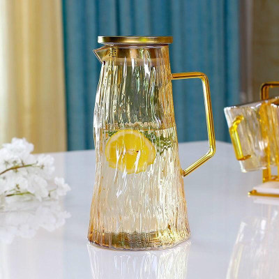 BÌNH ĐỰNG NƯỚC THỦY TINH CAO CẤP CHỊU NHIỆT LÊN TỚI 400 ĐỘ C MÀU VÀNG GOLD