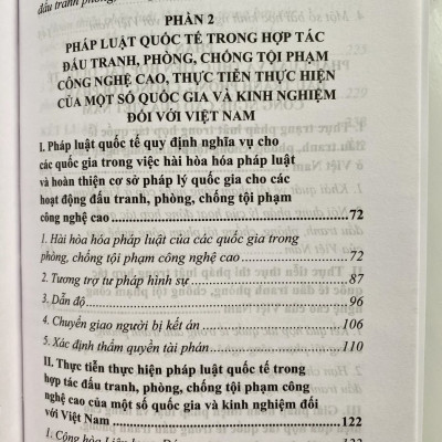 Sách- Pháp luật quốc tế trong hợp túc đấu tranh phòng, chống tội phạm công nghệ cao và những vấn đề đặt ra đối với Việt Nam