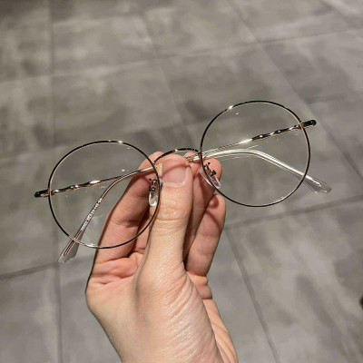 Kính Mắt tròn chống ánh sáng xanh thời trang + Tặng phụ kiện hộp đựng, khăn lau