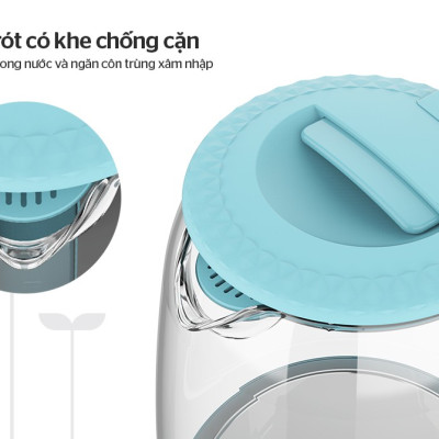 Ấm siêu tốc thủy tinh Sunhouse SHD1215 - Hàng Chính Hãng