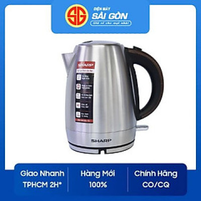 Bình đun siêu tốc Sharp 1.7 lít EKJ-17EVSD-WD-Hàng chính hãng
