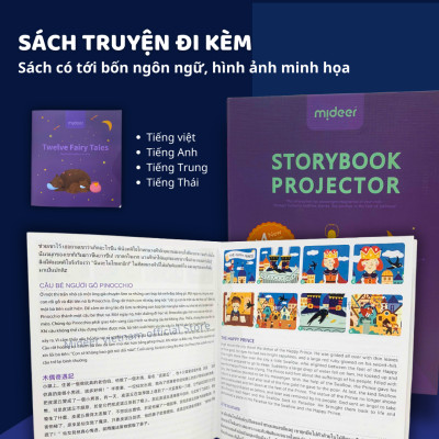 Đèn Pin Chiếu Hình Kể Chuyện Cổ Tích Mideer Kid Storybook Torch