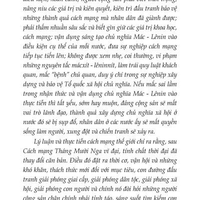 Bảo Vệ Nền Tảng Tư Tưởng Của Đảng Tiếng Gọi Từ Trái Tim, Mệnh Lệnh Của Cuộc Sống