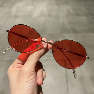 Kính râm Mắt bầu kim loại đi ngày và đêm thời trang Hàn Quốc
