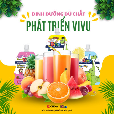 Nước Uống Dinh Dưỡng Vị Sữa Dành Cho Trẻ Em Long Dino Mẫu Mới (10 Gói x 120ml)