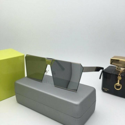 Kính râm thời trang Mắt vuông bản to cực chất (Váng bạc)