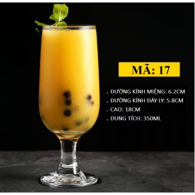 Ly Thủy Tinh Sinh Tố Nước Ép Sang Trọng Cao Cấp
