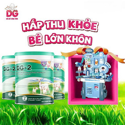 [TẶNG ĐỒ CHƠI BÁC SỸ] CB 03 LON SỮA DÊ CÔNG THỨC DG-2 800gr [HSD 7/2026]