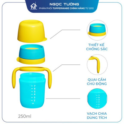 Bình tập uống Twinkle Sippy Cup 250ml - Tupperware chính hãng