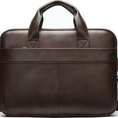 Cặp da bò thật đựng vừa laptop 15inch BHM7022 Túi xách công sở nam. Hàng chính hãng.