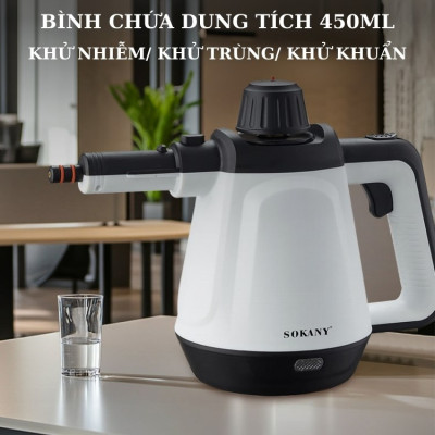 Máy làm sạch bằng hơi nước SOKANY SK-11047 công suất mạnh mẽ 2000W, nhiệt độ cao, áp suất lớn, dùng cho nhà bếp, gia đình - HÀNG CHÍNH HÃNG