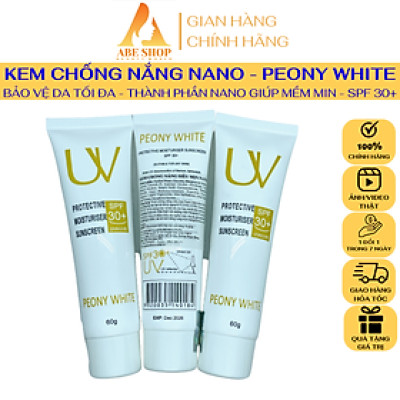 Kem Chống Nắng PEONY WHITE NANO - Protective Moisturiser Sunscreen SPF30+ 60ml - Chống Lại Mọi Cái Nắng
