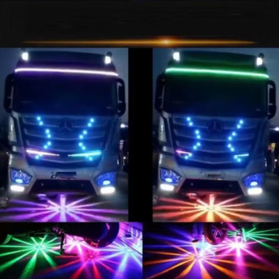 ĐÈN LED TRANG TRÍ GẦM XE MÁY ÔTÔ SÁNG ĐẢO 48 TIA HIỆU ỨNG MÀU CỰC ĐẸP