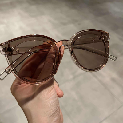 Kính râm màu Mắt tròn unisex sành điệu cho nam nữ