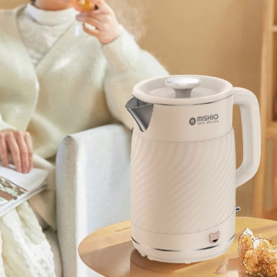 Ấm thuỷ giữ nhiệt 1.7 Lít Mishio MK385 inox 304 - hàng chính hãng