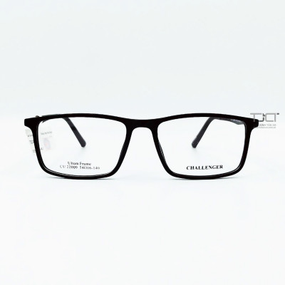 GỌNG KÍNH NHỰA UNISEX, PHOM TRÒNG VUÔNG, NHỰA DẼO, CHÍNH HÃNG CHALLENGER CU22009