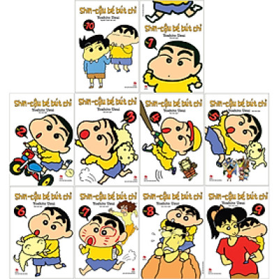 Combo Manga - Shin - Cậu Bé Bút Chì: Tập 1 - 10 (Bộ 10 Tập)