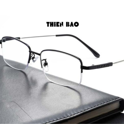 Kính lão thị, kính viễn thị Nam nữ KVM367 hàng đẹp xẻ cước chống as xanh Gọng TITANIUM càng dẻo chuẩn độ loại I