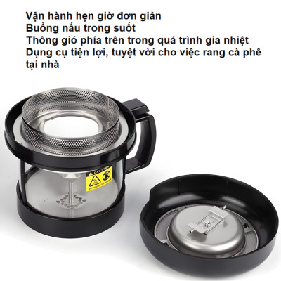Máy rang hạt cà phê công nghệ gia nhiệt không khí chuyên nghiệp thương hiệu Cafemasy CCR-305 - Hàng Nhập Khẩu