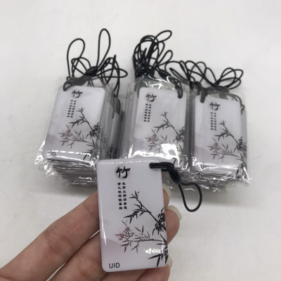 Thẻ cảm ứng từ móc khóa HOA 13.56MHz loại coppy/ sao chép